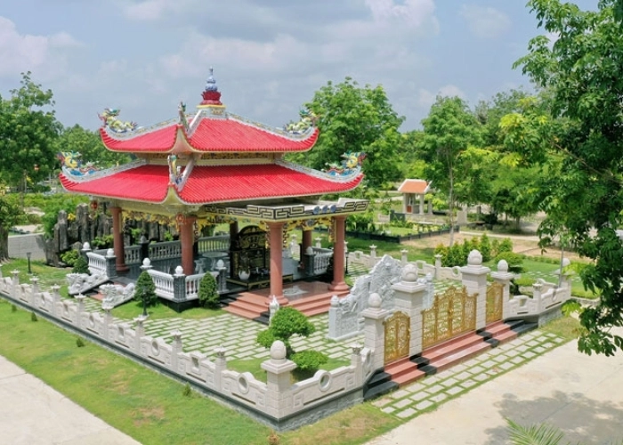 mẫu nhà mồ đơn giản đẹp thiết kế thanh lịch tinh tế