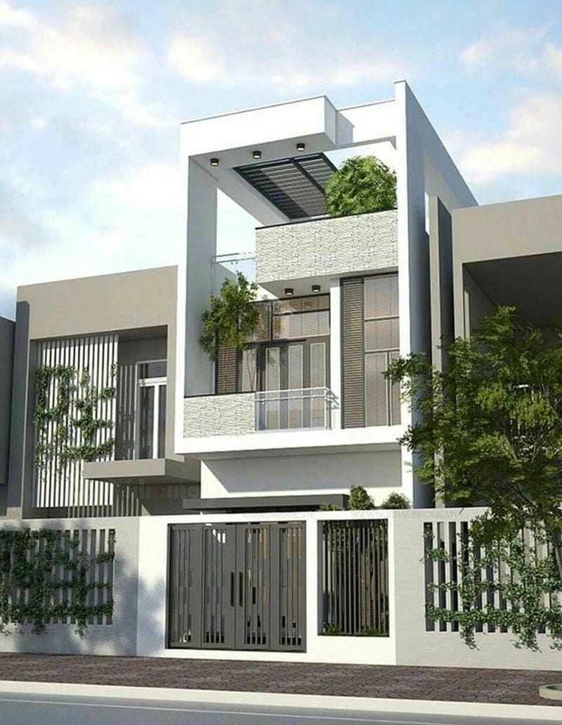 sơn nhà màu xám khói lôi cuốn đầy cá tính mẫu sơn nhà màu xám