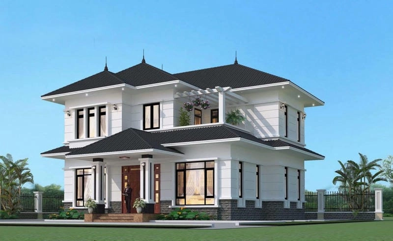 mẫu nhà vuông mái thái đẹp lựa chọn đẳng cấp ấn tượng