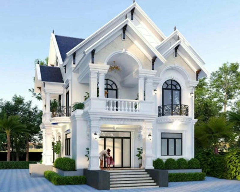 mẫu nhà vuông mái nhật thiết kế tinh tế sang trọng