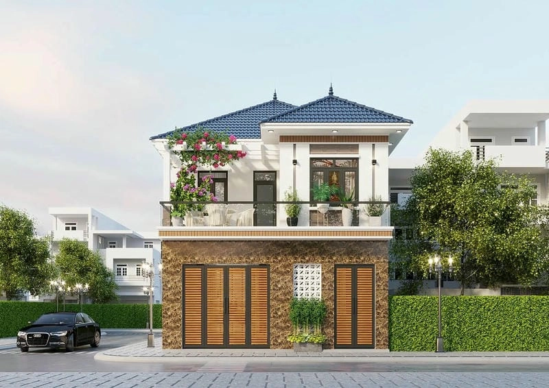 mẫu nhà vuông 2 tầng đẹp 2021 xu hướng mới cho không gian sống