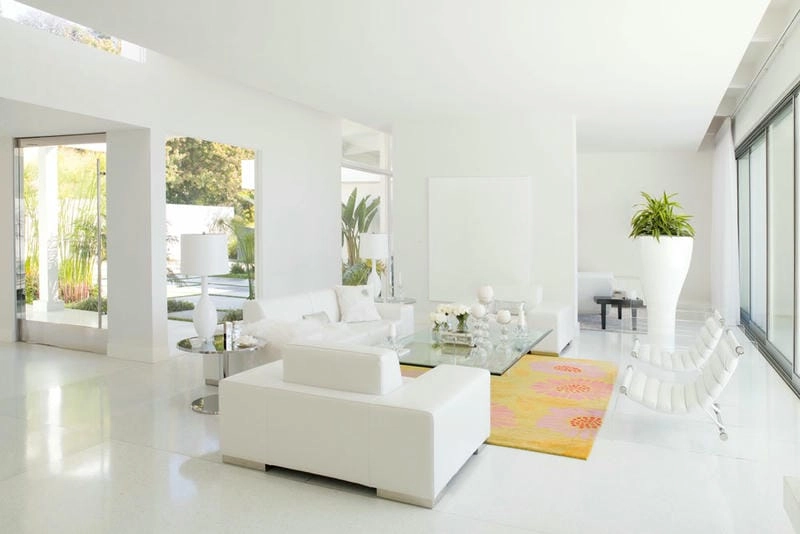 phào chỉ sơn nhà màu trắng sứ điểm nhấn tinh tế hài hòa