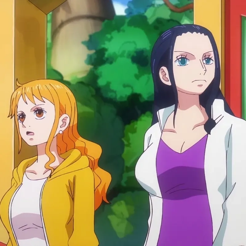 Ảnh dễ thương của Nami and Nico Robin trong thế giới One Piece