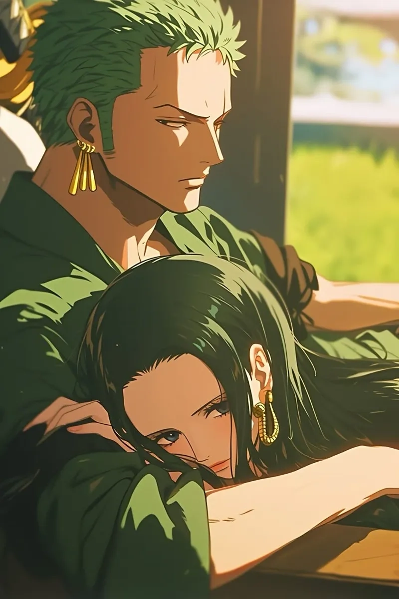 Góc ảnh đáng nhớ giữa Roronoa Zoro and Nico Robin
