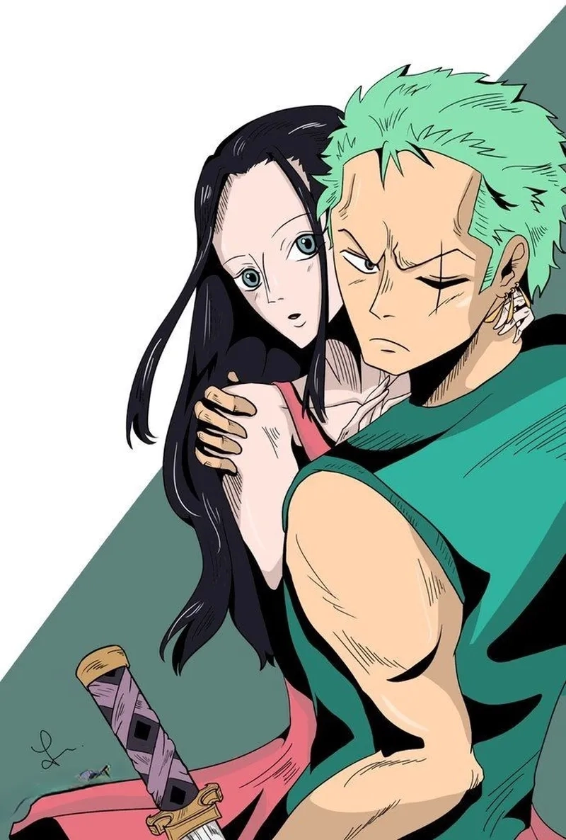 Cảnh đẹp giữa Nico Robin x Zoro trong One Piece