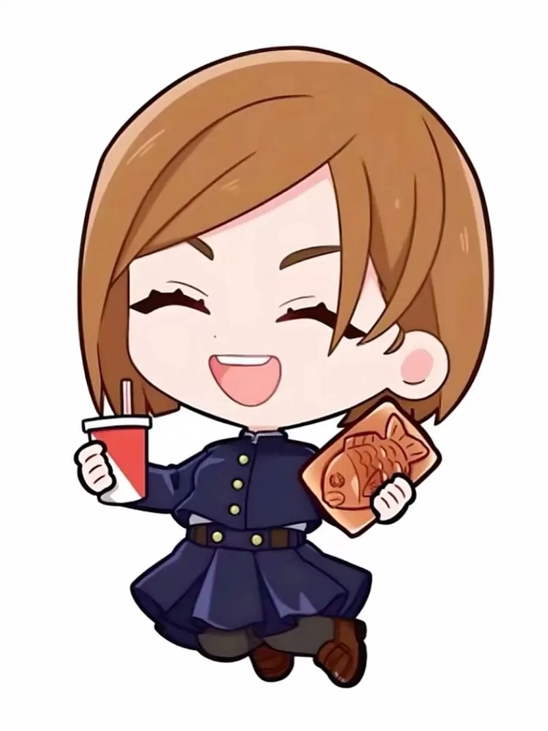 Kugisaki Nobara chibi hình ảnh hoạt hình nhỏ nhắn đáng yêu