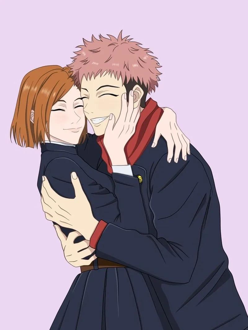 Nobara and Yuji thể hiện sự hỗ trợ và tinh thần đồng đội