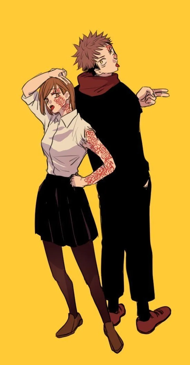 Yuji x Nobara sus là meme phổ biến trong cộng đồng fan Jujutsu Kaisen