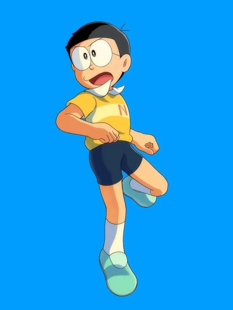 Ảnh cực kỳ đáng yêu với thần thái của hình Nobita