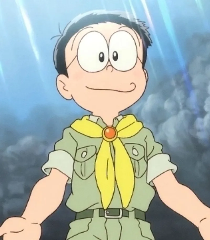 Góc ảnh đặc biệt thể hiện sự dễ thương của hình của Nobita