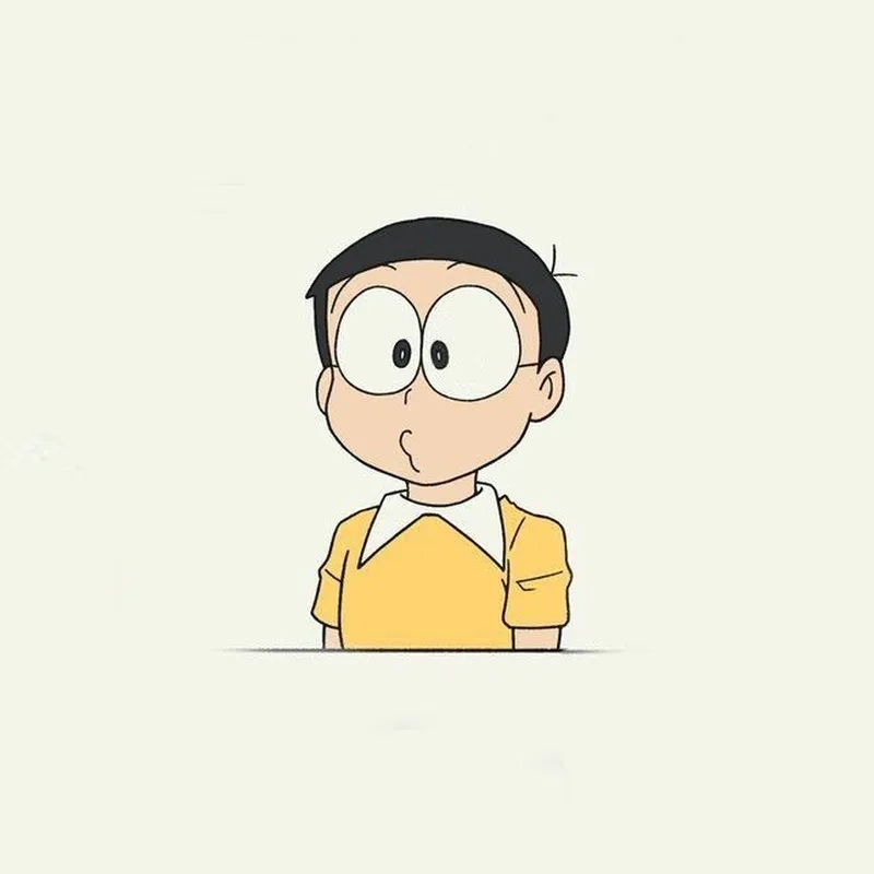 Ảnh vui nhộn và đầy năng lượng của hình Nobita vui