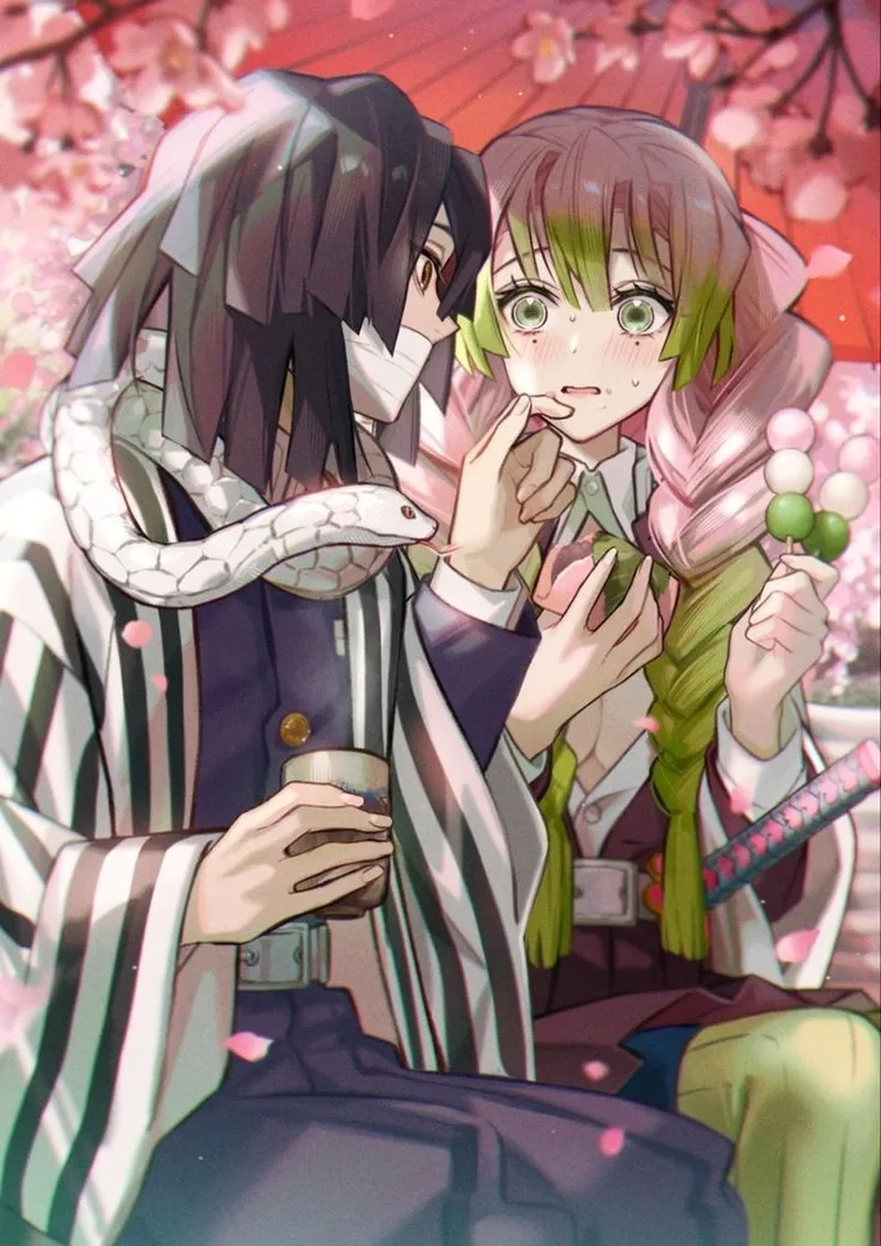 Tình yêu thuần khiết của Obanai x Mitsuri lay động trái tim