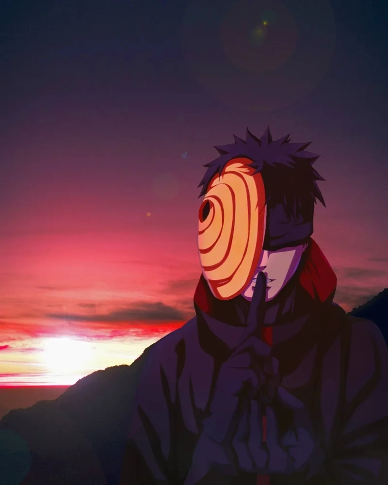 Visual uchiha obito ngầu với thần thái bá đạo