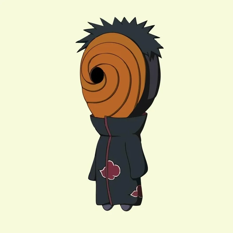 Uchiha obito chibi đầy biểu cảm và sáng tạo