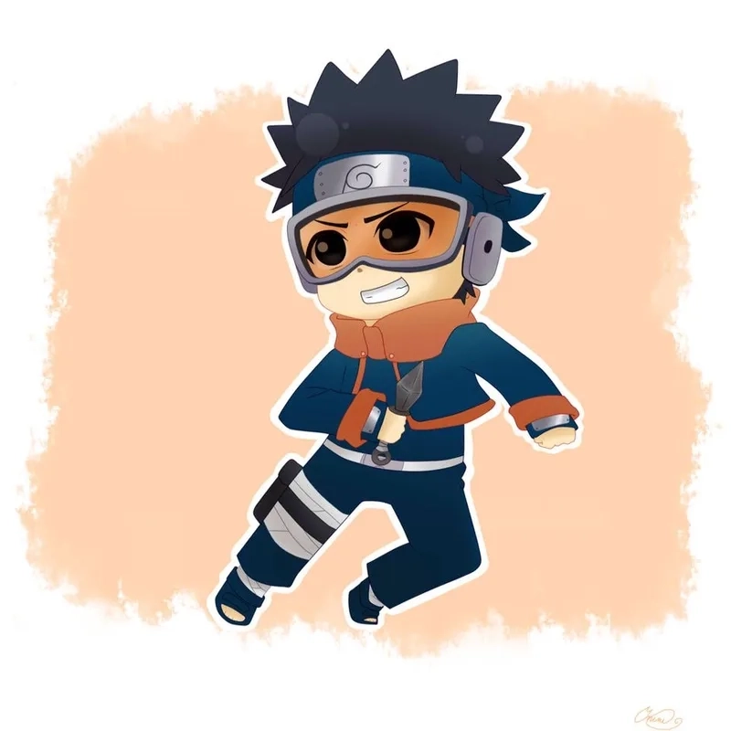 Hình obito uchiha chibi phiên bản ngầu lòi đáng yêu