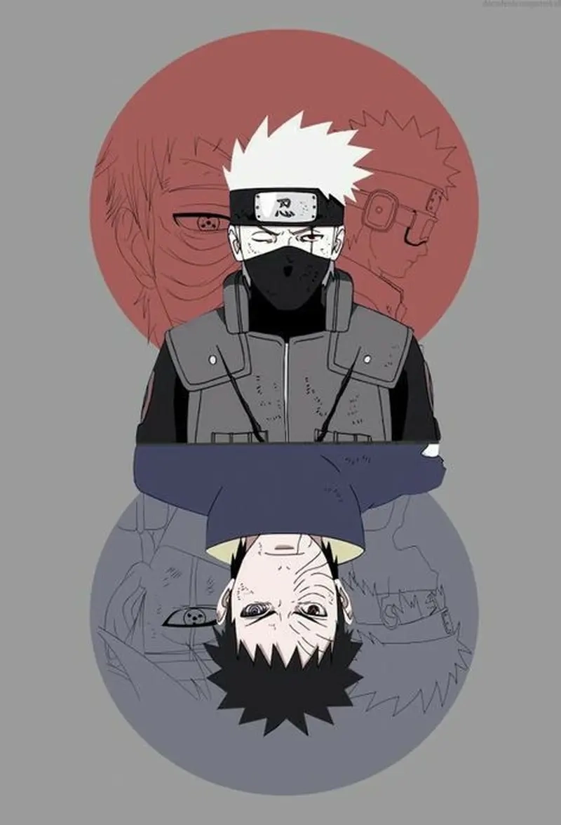 Fanart kakashi x obito thể hiện tình bạn và bi kịch
