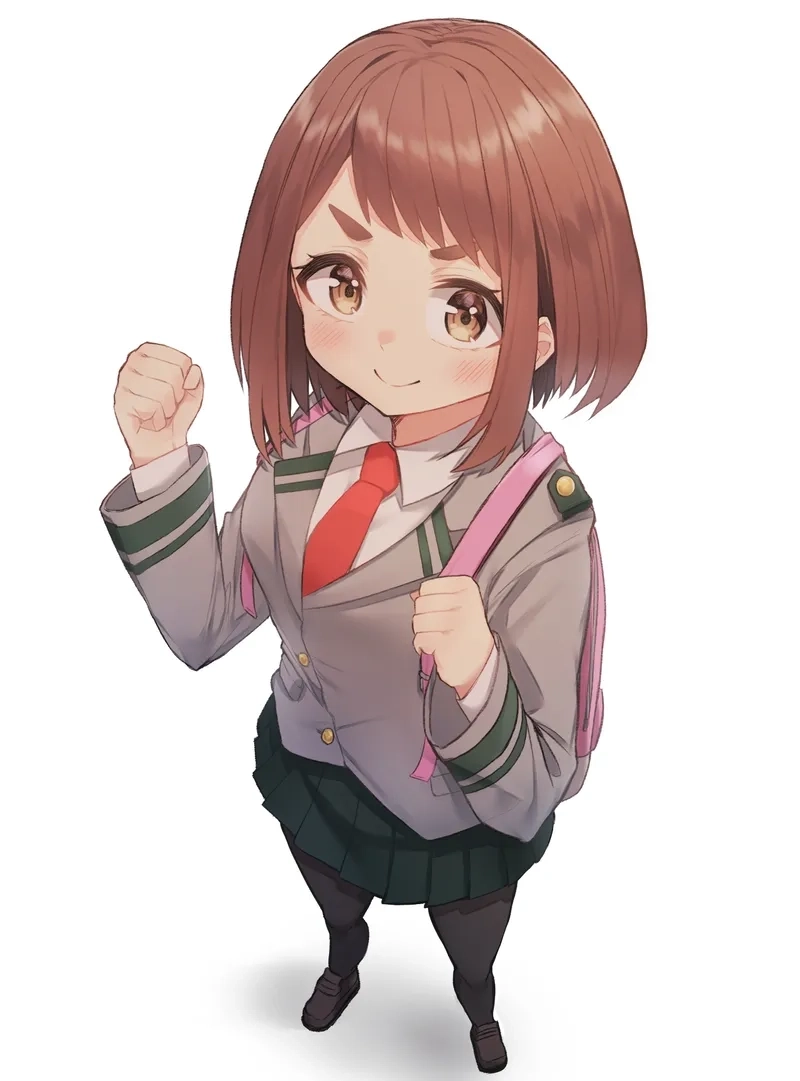 My Hero Academia Uraraka là hình mẫu nữ anh hùng vừa đáng yêu vừa đầy quyết đoán.