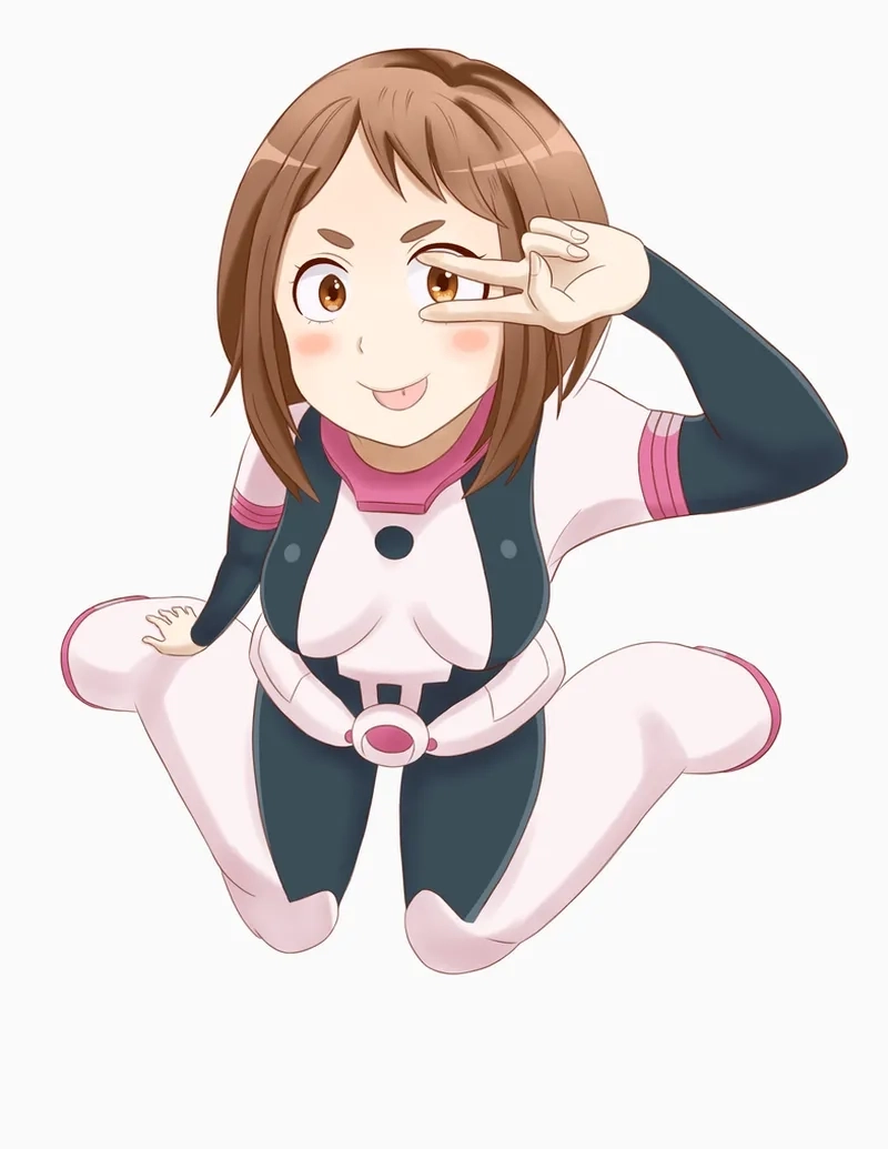 Uraraka Ochako fanart đa dạng về phong cách từ chibi đến phong cách thực chiến.