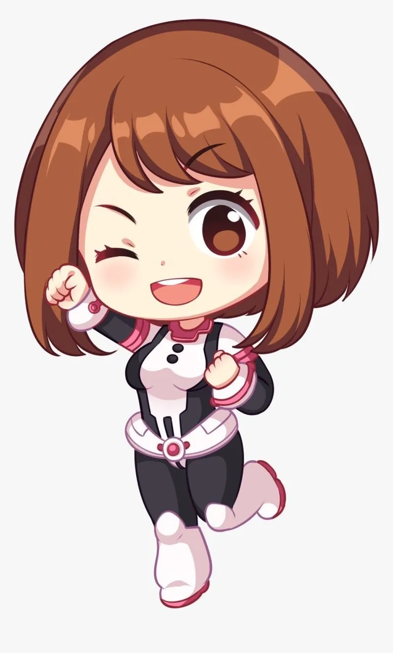 Uraraka manga thể hiện rõ nét hành trình trưởng thành và tiến bộ của cô gái trẻ.