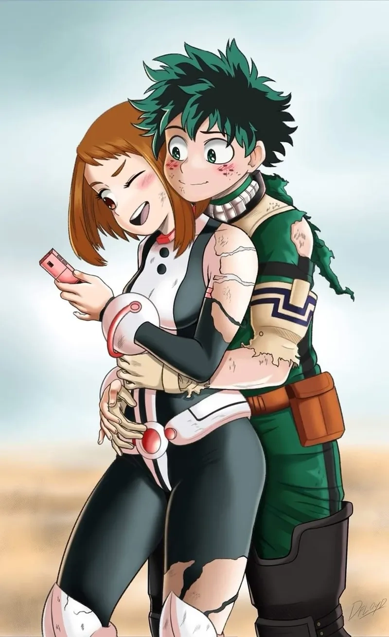 Cosplay Ochako thường được tái hiện với áo vest màu hồng và cử chỉ vui nhộn.