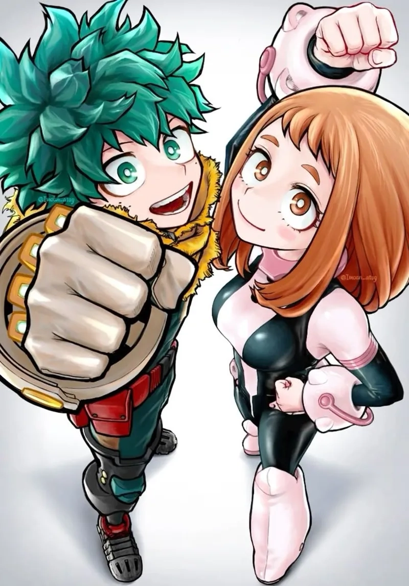 Deku x Ochako manga là những khoảnh khắc thân mật được ghi lại trong truyện gốc.