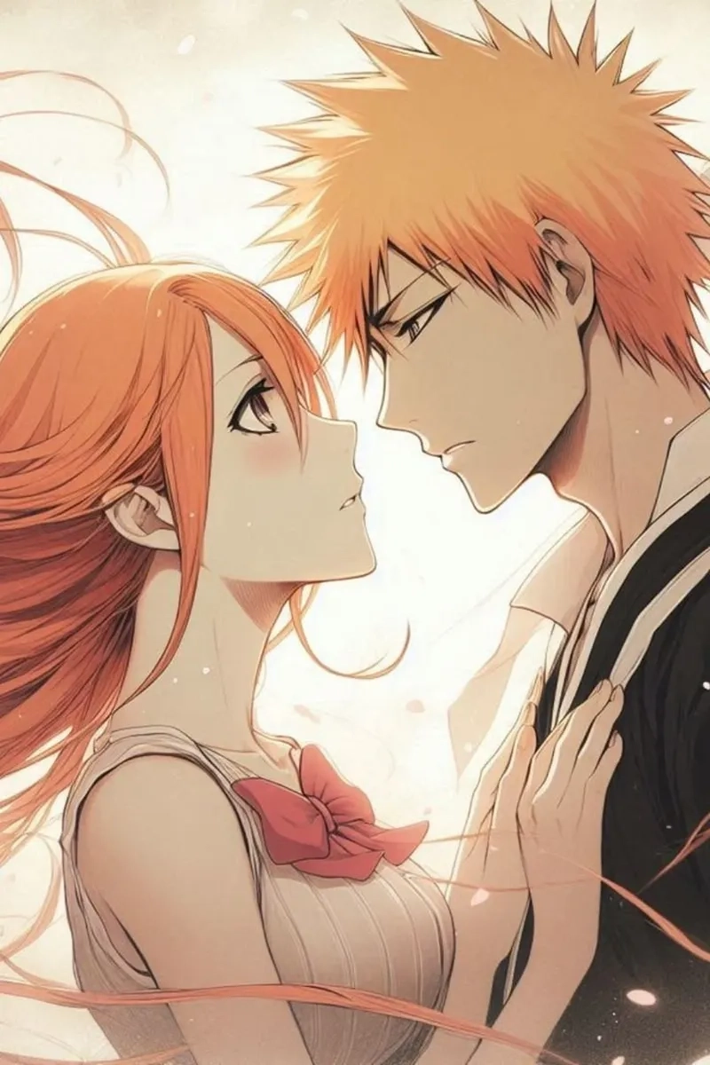 Orihime Inoue cosplay đòi hỏi váy trắng và mái tóc cam tự nhiên