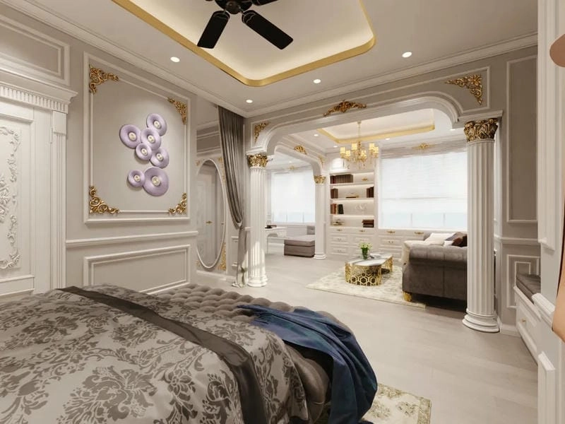 mẫu trần nhà đẹp hiện đại sang trọng đẳng cấp