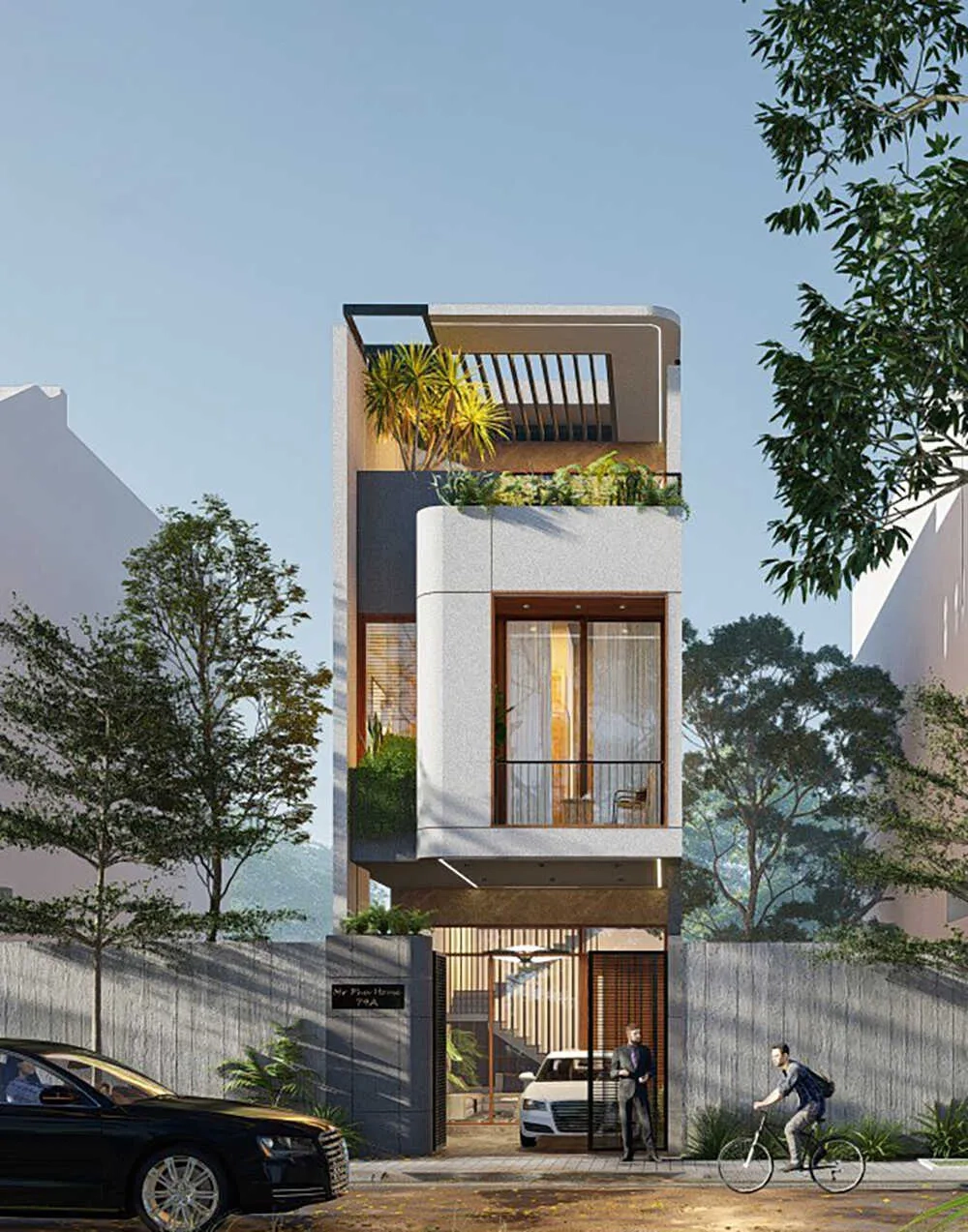 Ngắm mẫu nhà ống 2 tầng 1 tum mặt tiền 4m nhỏ mà đẹp
