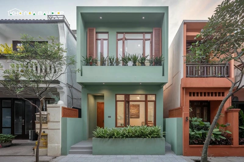 màu sơn mặt tiền nhà đẹp 2021 lựa chọn cho những mẫu sơn nhà ống