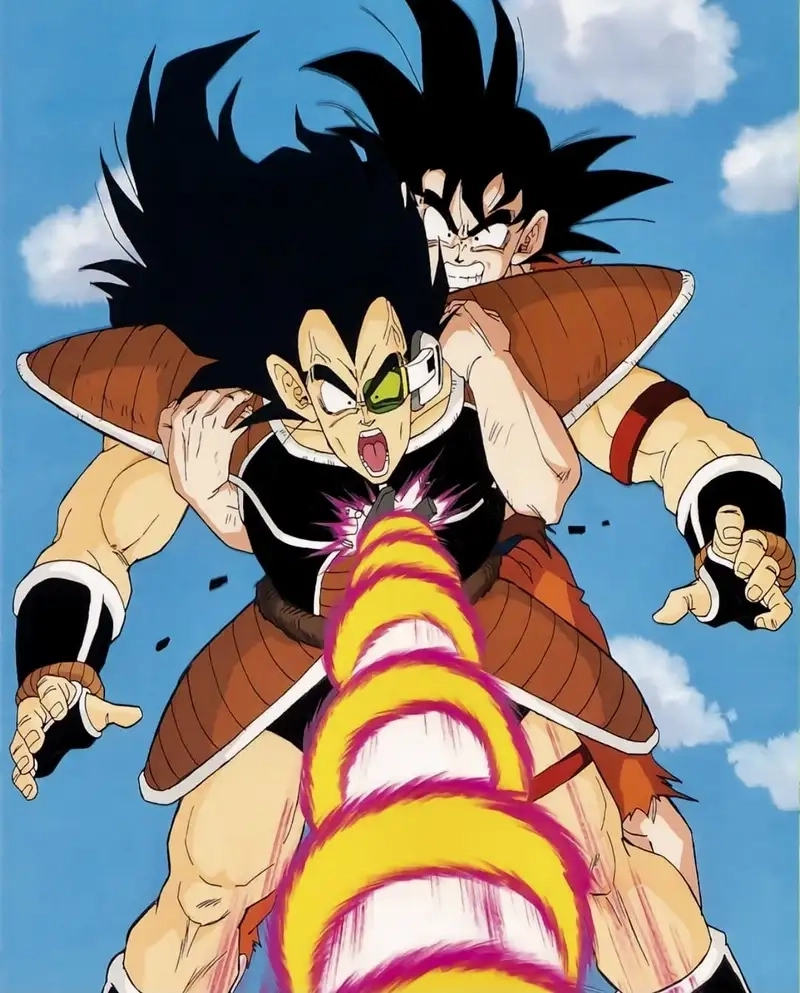 Tái hiện cuộc đấu kinh điển giữa Goku vs Raditz trong manga