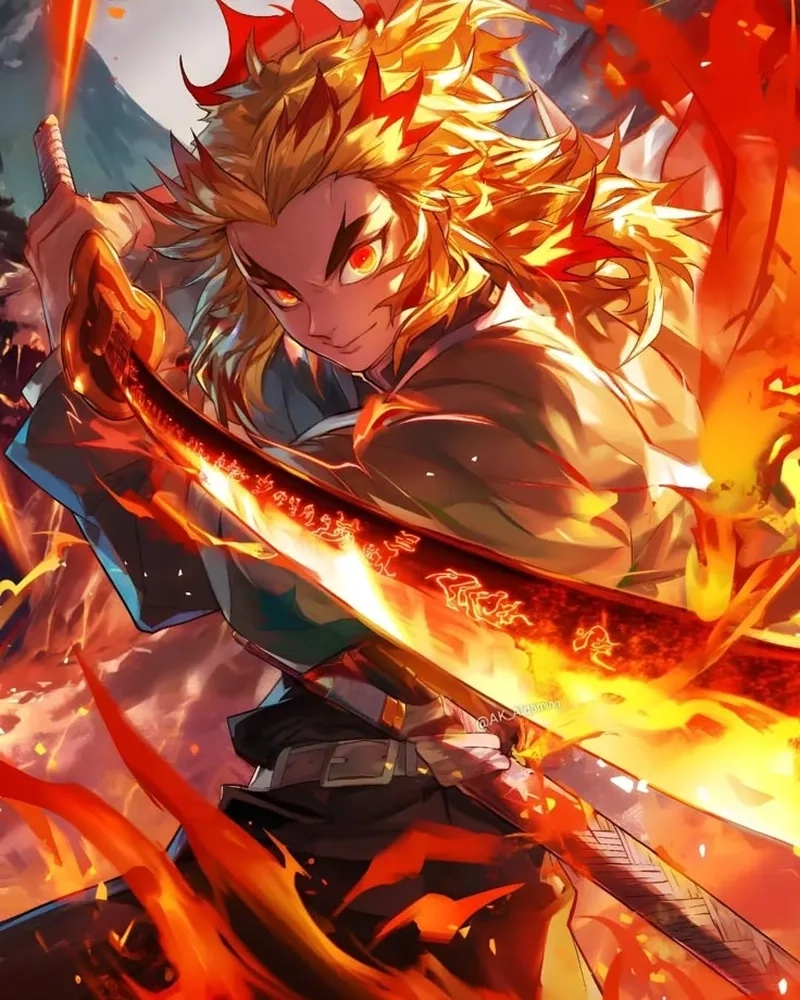 Tải ngay bộ sưu tập Rengoku wallpaper cực chất và rực rỡ