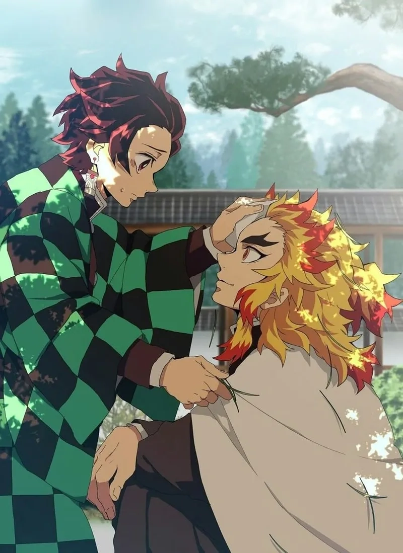 Khoảnh khắc Tanjirou Rengoku đồng hành trên chiến tuyến ác liệt