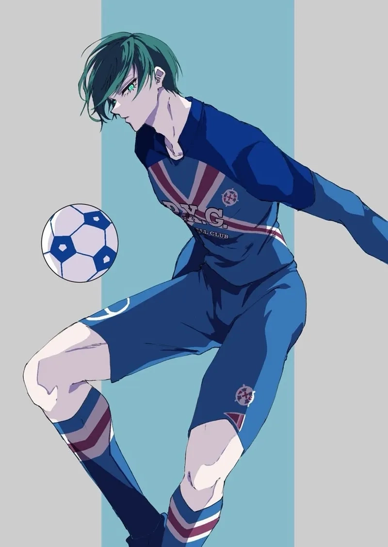 Chiều cao Rin Itoshi là 186 cm giúp anh có lợi thế khi tranh chấp bóng