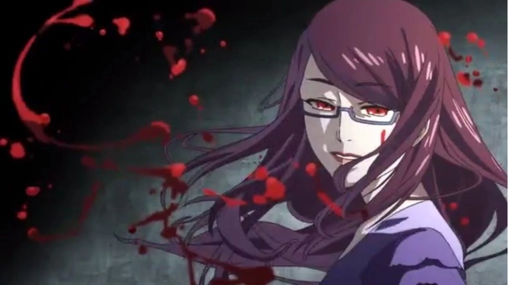 Rize Kamishiro eyes tím rực và bí ẩn đến ám ảnh