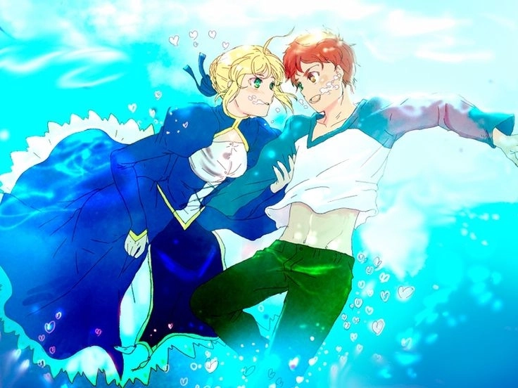 Fate Shirou x Saber thể hiện rõ sự hi sinh và thấu hiểu