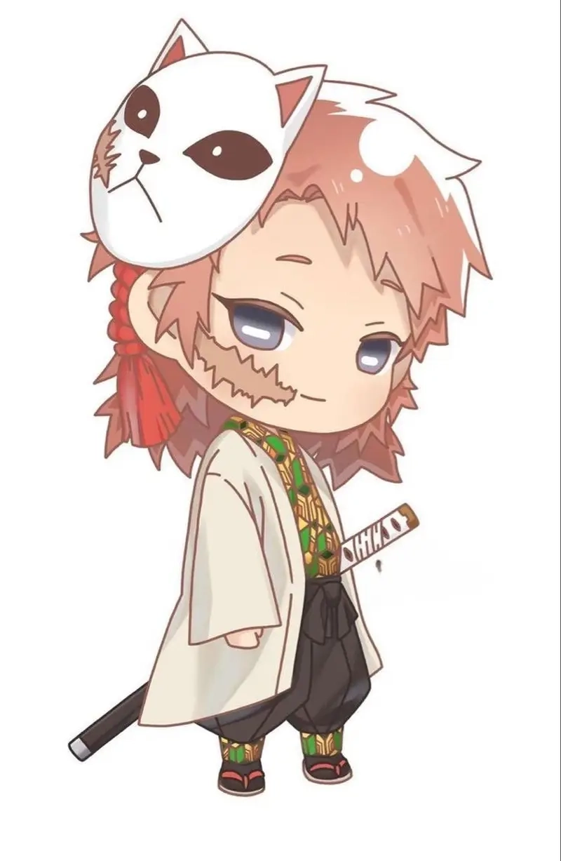 Sabito chibi cute thể hiện một khía cạnh ngọt ngào hiếm có