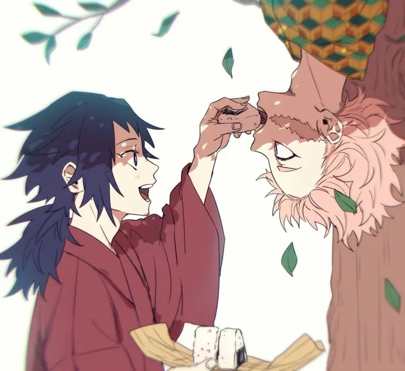 Giyuu x Sabito là hình ảnh hai chiến binh cùng chia sẻ lý tưởng