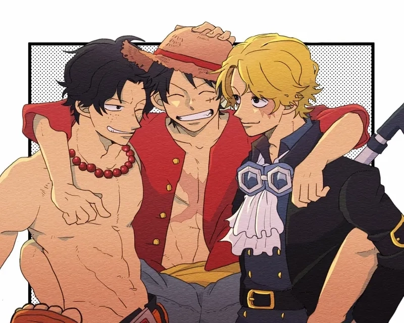 Khoảnh khắc tình anh em cặp Luffy x Ace x Sabo