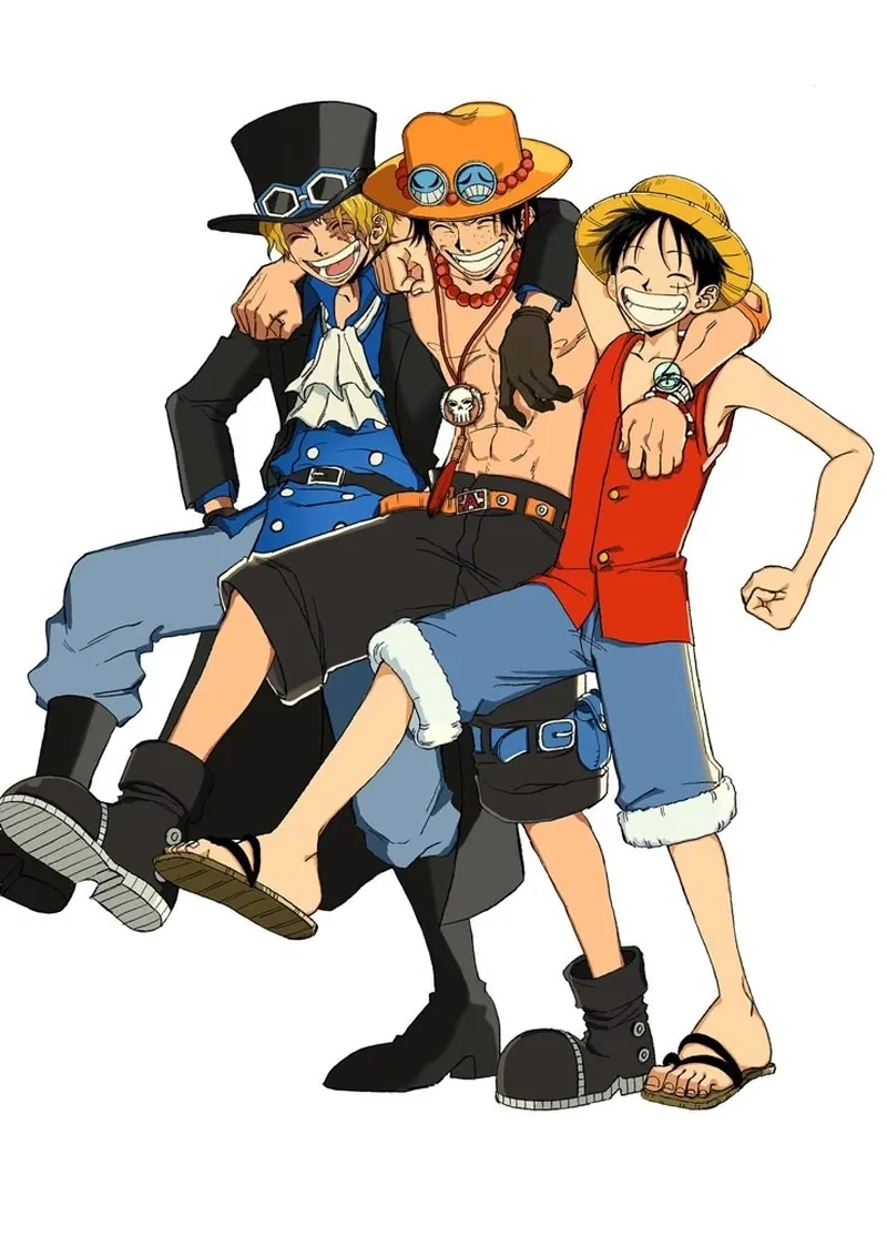 Phong thái chiến binh của Ace Sabo Luffy ngầu
