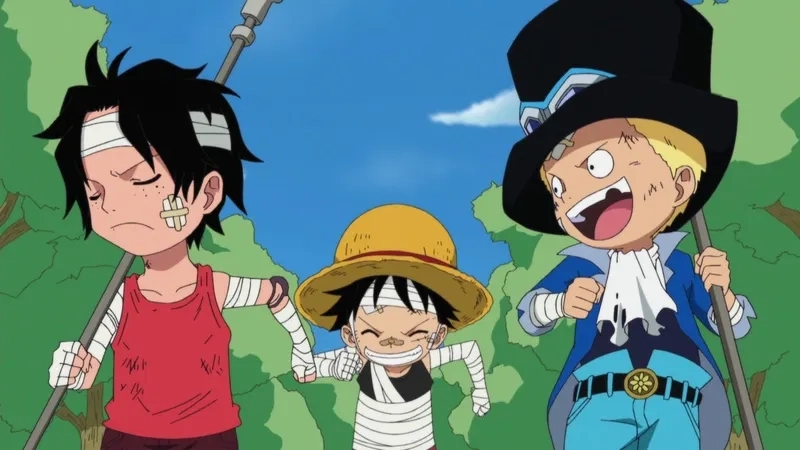 Tinh cảm anh em giữa Luffy Ace và Sabo