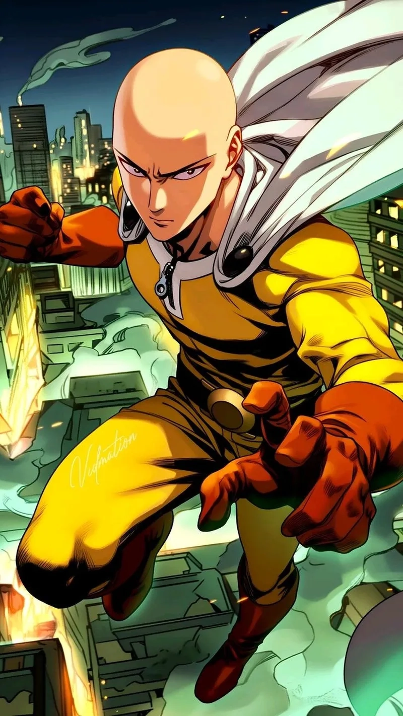 Nhân vật nổi bật One Punch Man Saitama không thể thiếu trong cuộc chiến