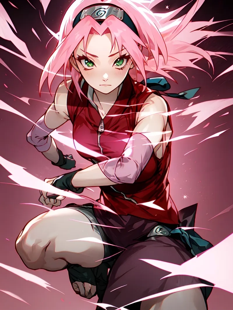 Fanart độc đáo Sakura Haruno Uchiha crossover bất ngờ