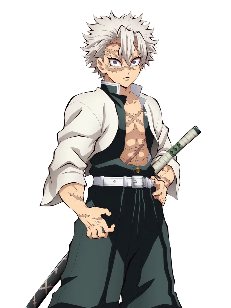 Biệt danh Ông Kẹ Sanemi thể hiện tính cách dữ dằn