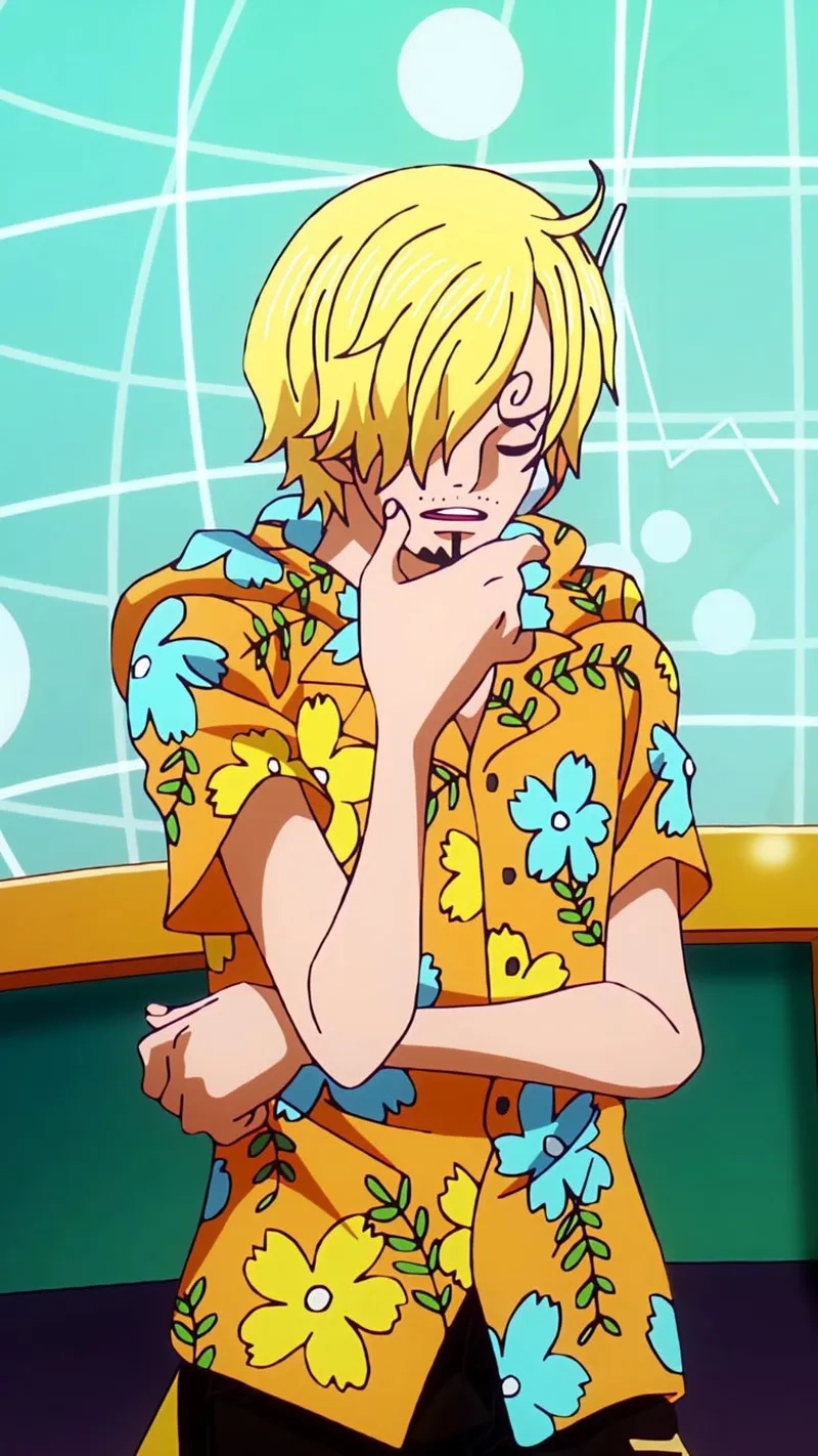 Cận cảnh đặc trưng không thể lẫn là Sanji eyebrow