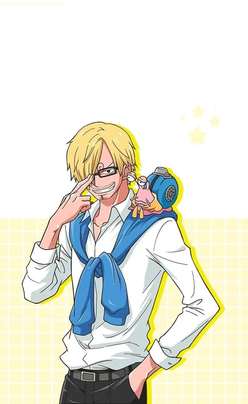 Phong cách tóc đậm chất quý ông Sanji hairstyle