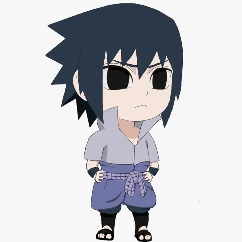 Sasuke chibi ngầu vẫn giữ được phong cách uchiha