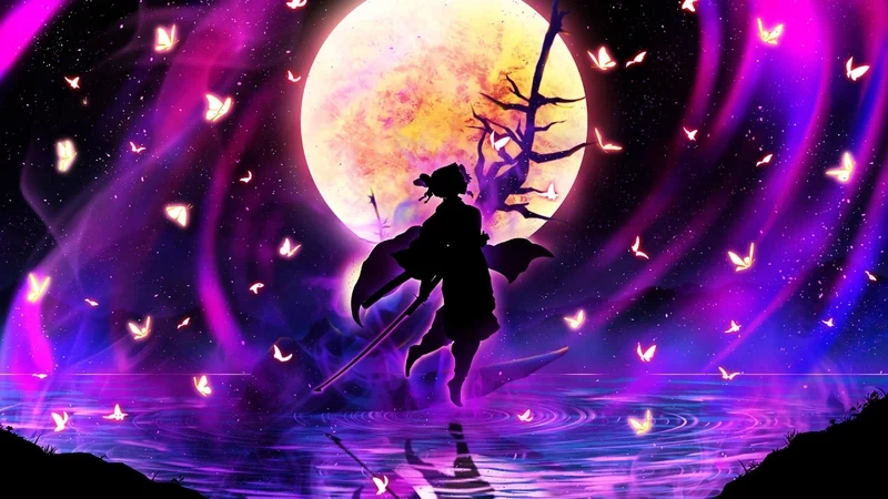 Kochou Shinobu làShinobu anime nổi bật với tạo hình duyên dáng, đôi mắt tím sâu thẳm và kỹ thuật chiến đấu bằng độc một trong những Trụ Cột thông minh và sắc bén nhất, luôn giữ nụ cười bí ẩn trên môi