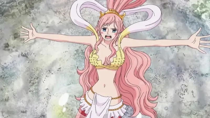 Shirahoshi llama a los Reyes Marinos là lúc cô thể hiện sức mạnh