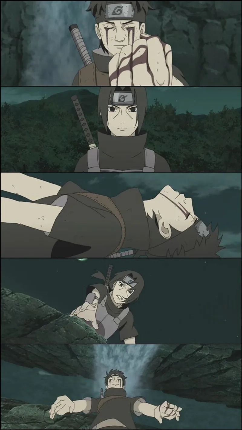 Hình ảnh nổi bật của đôi Shisui eyes trong trận chiến