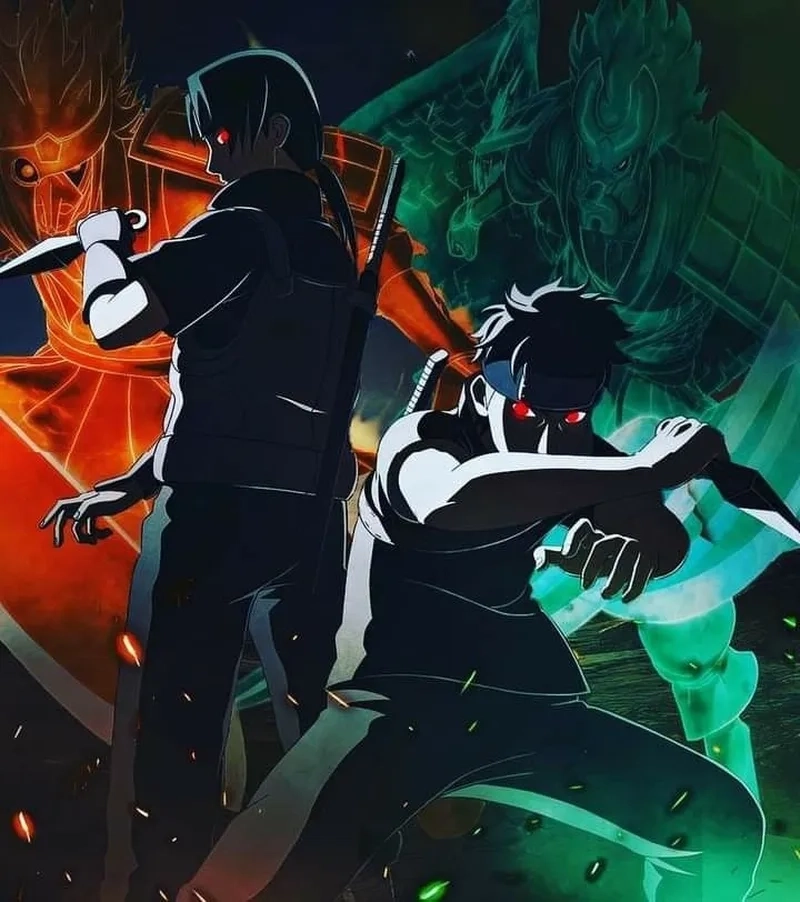 Fanart hoành tráng mô tả Shisui Uchiha susanoo